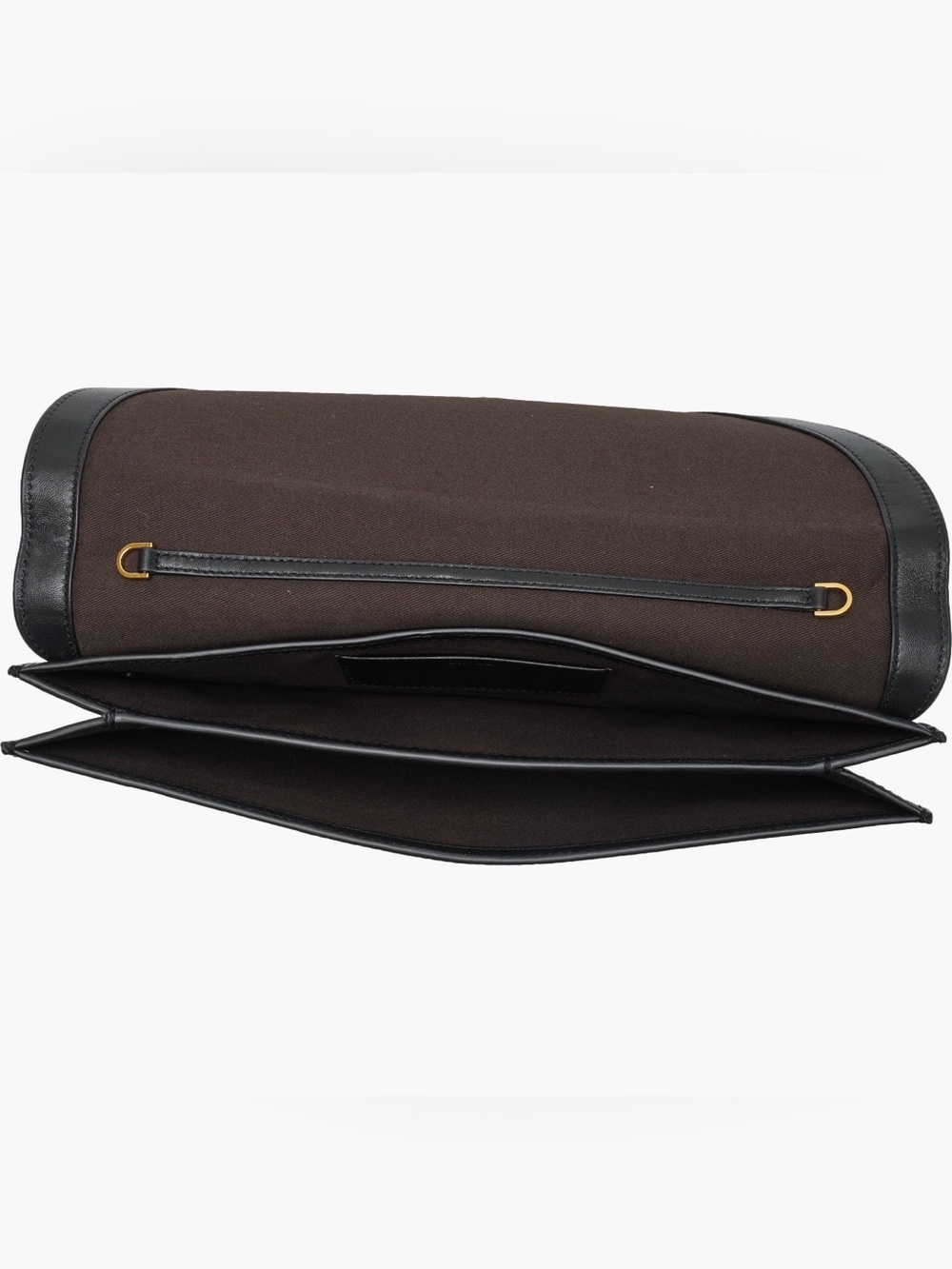 VINCE Arca Smooth Black Leather Clutch - Picture 5 of 6
